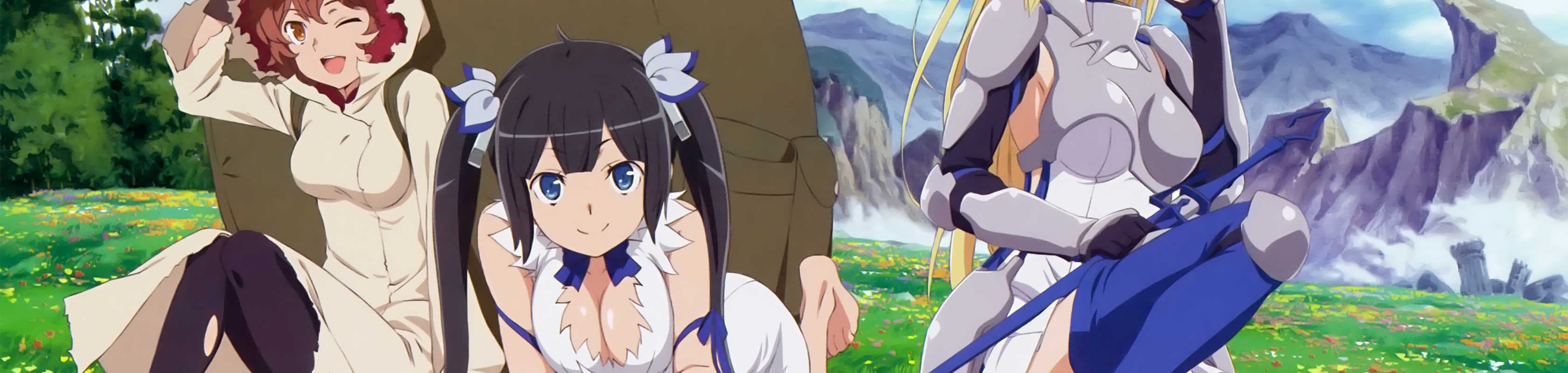 Is It Wrong to Try to Pick Up Girls in a Dungeon?: Is It Wrong to Expect a Hot Spring in a Dungeon? banner