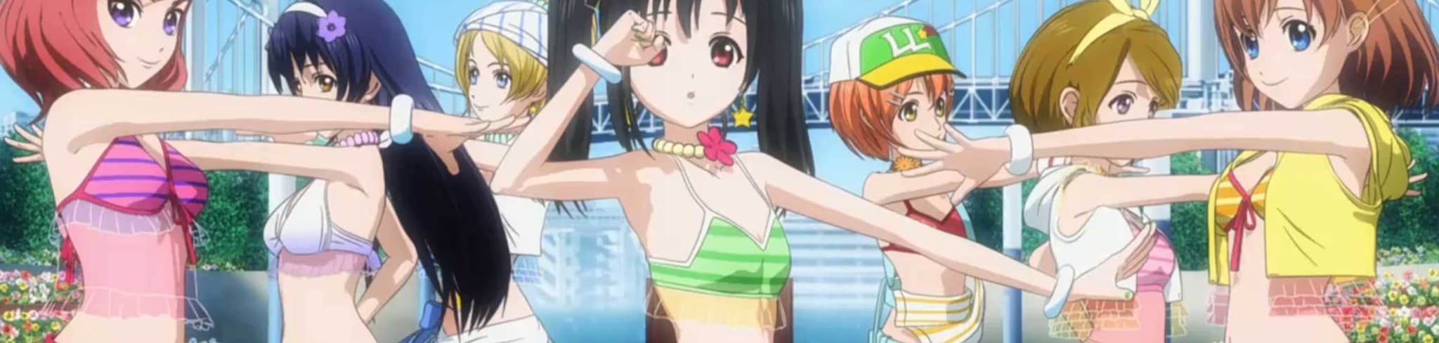 Natsu-iro Egao de 1, 2, Jump! banner