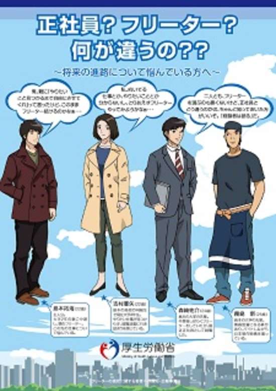 Bokura no Ashita: Freeter no Genjou ni Kansuru Wakamono e no Shuuchi Kouhou Jigyou banner